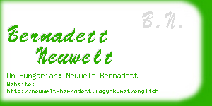 bernadett neuwelt business card